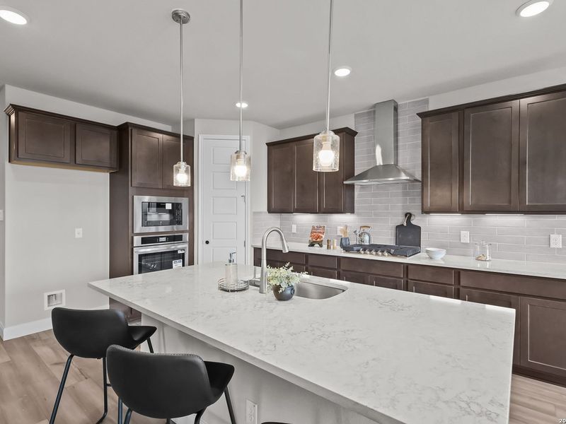 Furnished interior view inside a new home in Ladera, San Antonio (Image 12).