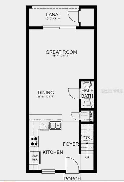 2D floor plan layout of this home in Skye Ranch Community Group Page, Sarasota, FL (Image 3).