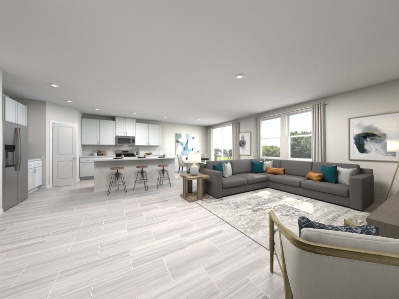 Furnished interior view inside a new home in Leyland Preserve - Classic Series, Brooksville (Image 3).