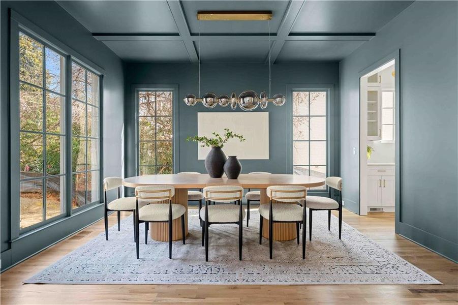 Furnished interior view inside a new home in , Atlanta (Image 9). Furnished interior view inside a new home in , Atlanta (Image 9).