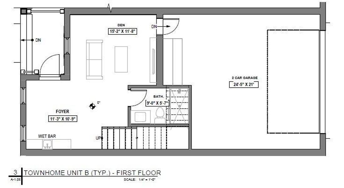 Townhouse Unit B First Level