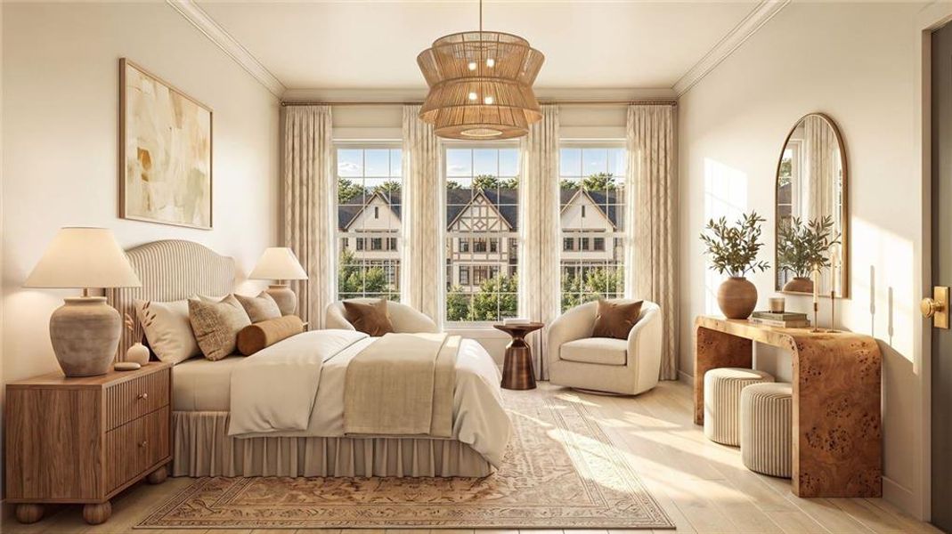 Furnished interior view inside a new home in , Alpharetta (Image 5).