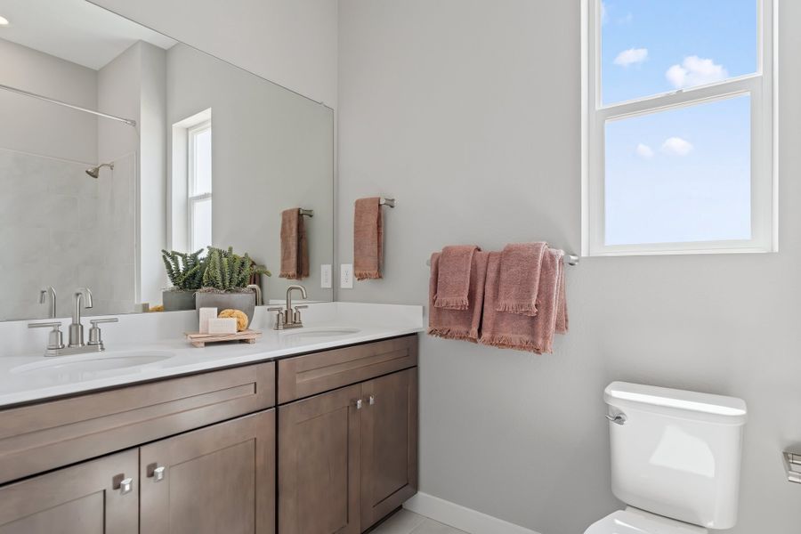 Representative furnished interior of a home built from the 5001 by Risewell Homes in Mead Crossing, Mead (Image 15).