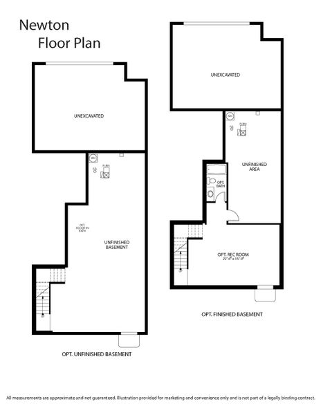 2D floor plan layout for the Newton by Hartford Homes in Trailside, Timnath, CO (Image 6).