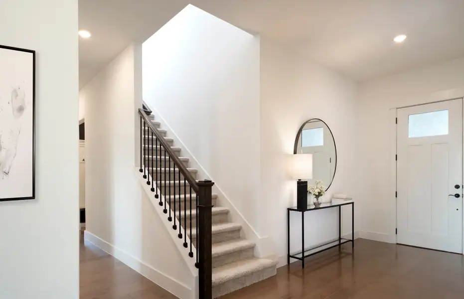 Furnished interior view inside a new home in 6 Creeks, Kyle (Image 4).