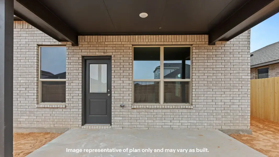 Exterior details and patio area of a home in Homestead at Parks Bell Ranch, Odessa (Image 3).