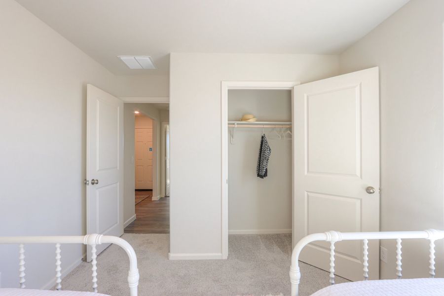 A room with white walls. A room with white walls.