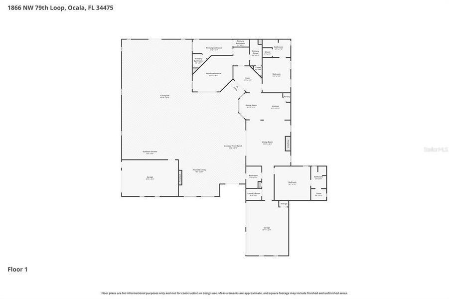 2D floor plan layout of this home in , Ocala, FL (Image 5).