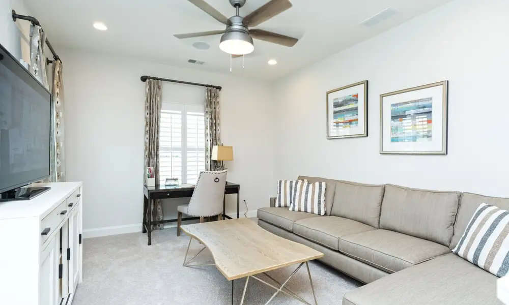 Representative furnished interior of a home built from the Marin by Classica Homes in McLean - Hunts Point, Belmont (Image 46).