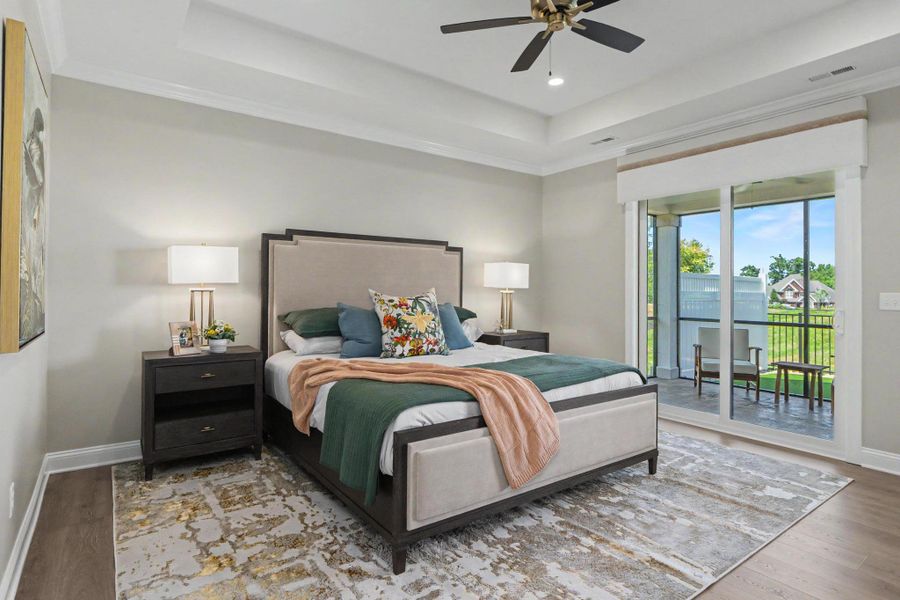 Furnished interior view inside a new home in The Courtyards at Curry Farms, Louisville (Image 4).