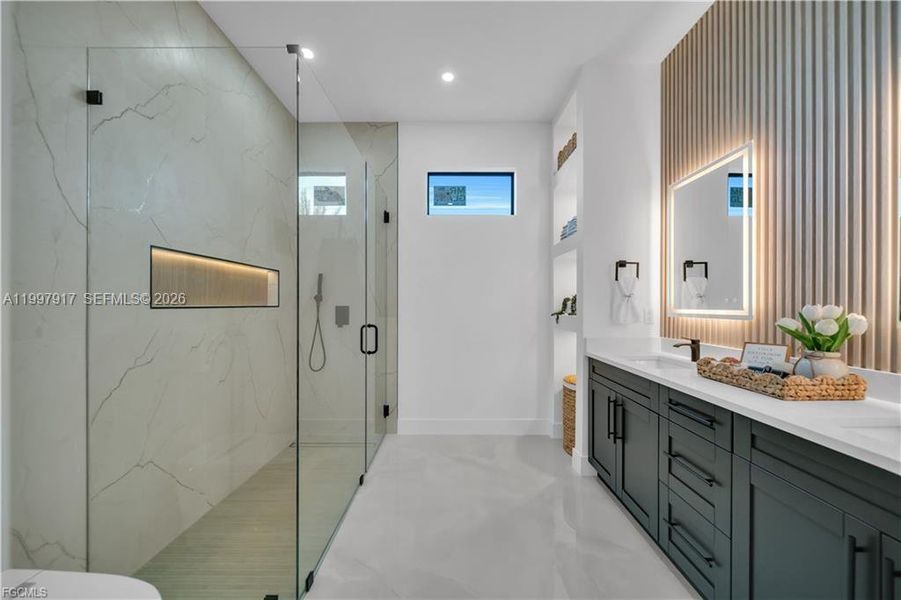 Furnished interior view inside a new home in , Cape Coral (Image 10). Furnished interior view inside a new home in , Cape Coral (Image 10).