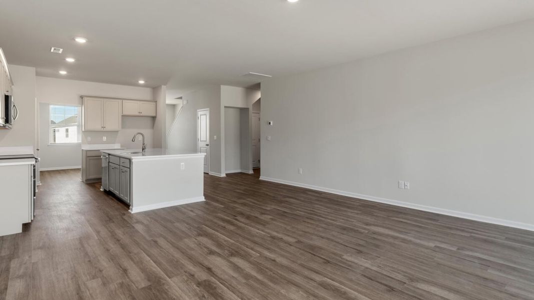 Representative unfurnished interior of a home built from the TILLMAN by D.R. Horton in Surfside Landing, Hubert (Image 27).