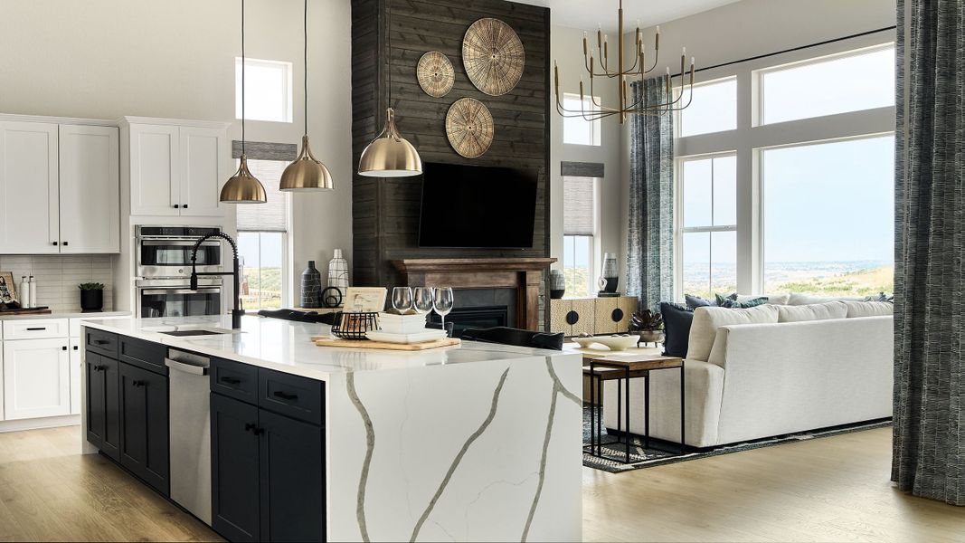 Furnished interior view inside a new home in Macanta, Castle Rock (Image 5).