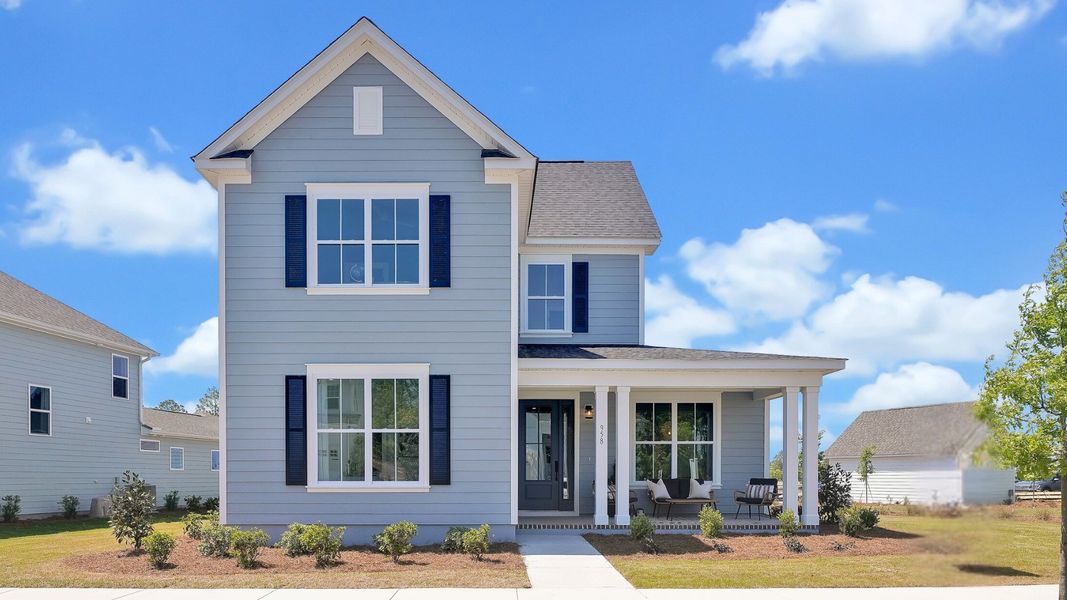 Representative exterior photo of a completed home built from the The Gates by New Leaf Builders in The Domus Collection at Midtown Nexton, Summerville, SC (Image 1). Representative exterior photo of a completed home built from the The Gates by New Leaf Builders in The Domus Collection at Midtown Nexton, Summerville, SC (Image 1).