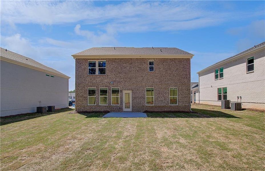 Exterior details and patio area of a home in Bowers Farm, McDonough (Image 3).