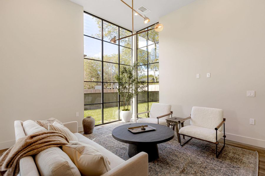 Furnished interior view inside a new home in , Austin (Image 11). Furnished interior view inside a new home in , Austin (Image 11).