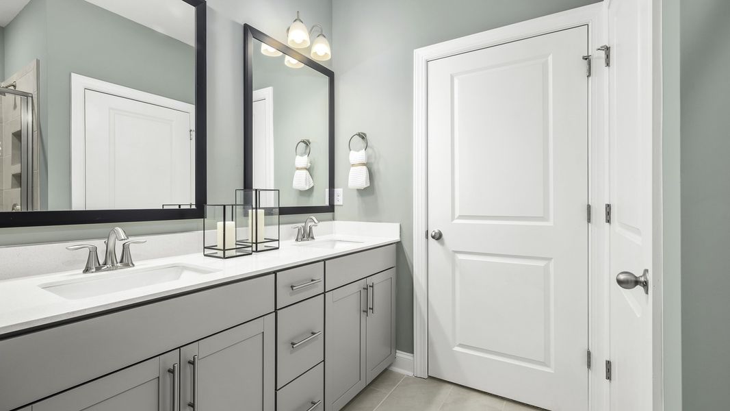 Furnished interior view inside a new home in Lybrook Village, Advance (Image 12).