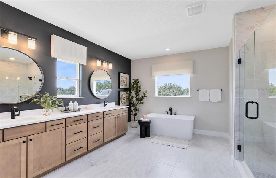 Furnished interior view inside a new home in Parkside Trails, Clermont (Image 4).