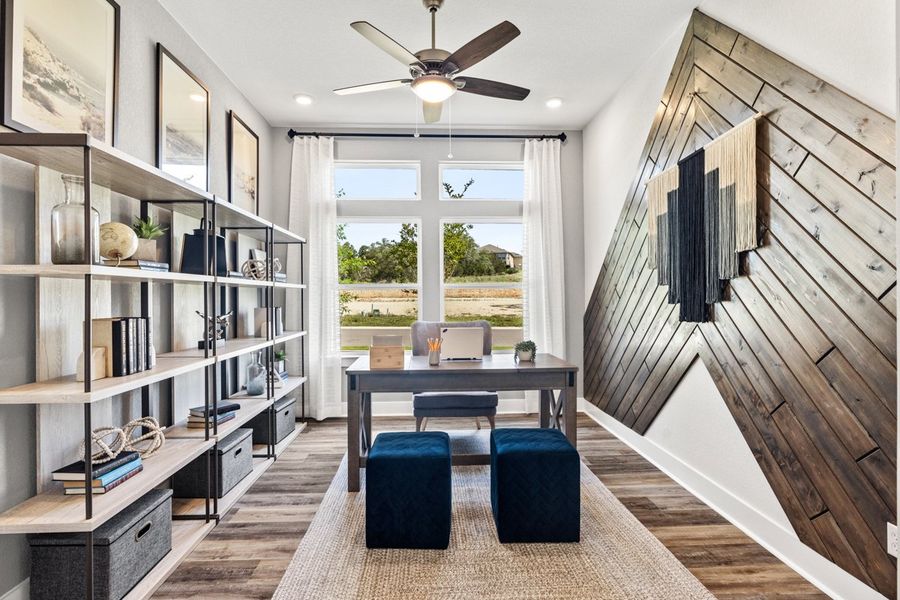 Furnished interior view inside a new home in Sweetwater, Austin (Image 15).
