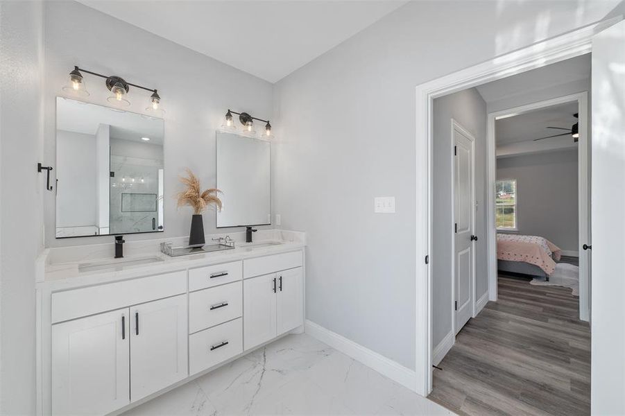 Furnished interior view inside a new home in , Azle (Image 11).