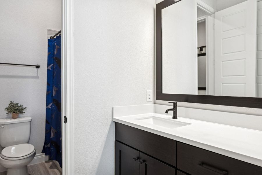 Jack-and-Jill style bathroom