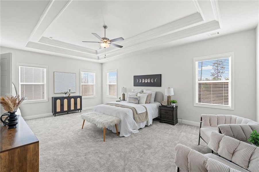 Furnished interior view inside a new home in Overlook at Marina Bay, Gainesville (Image 18).