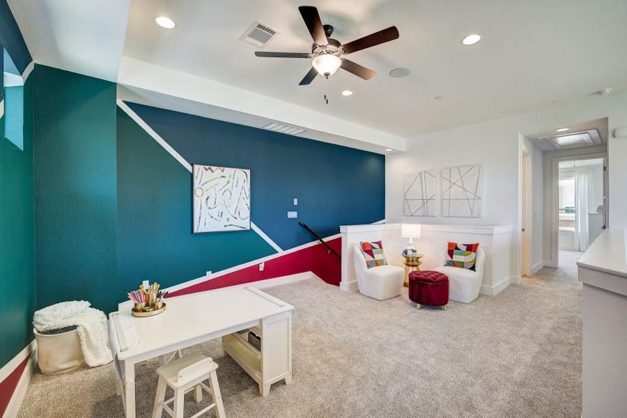 Furnished interior view inside a new home in Avery Centre, Round Rock (Image 11).
