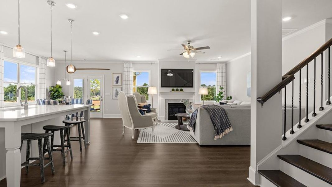 Furnished interior view inside a new home in Thalley Creek Estates, Cumming (Image 49).
