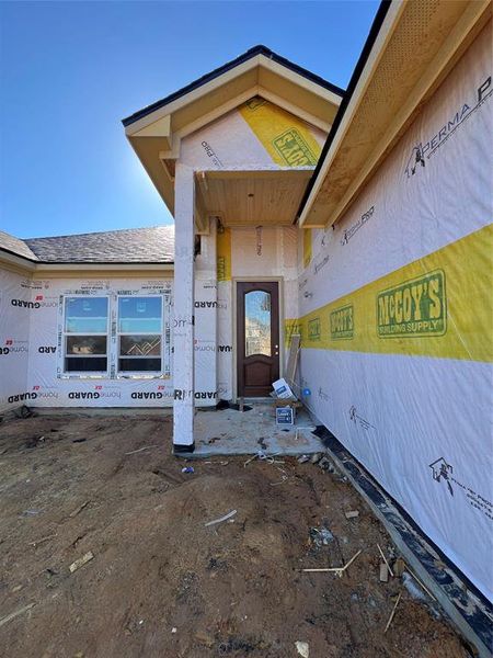 Welcoming front porch