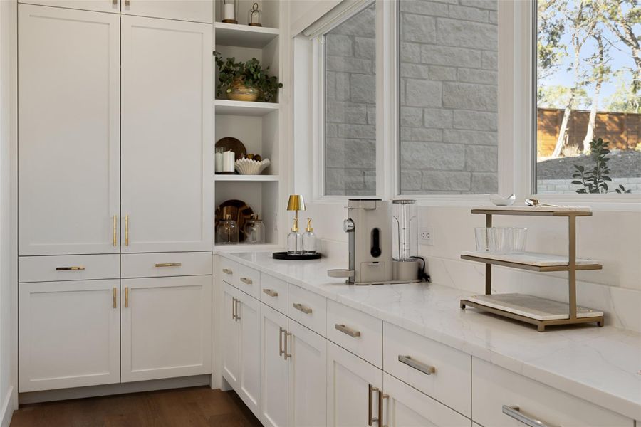 Coffee Bar with Storage