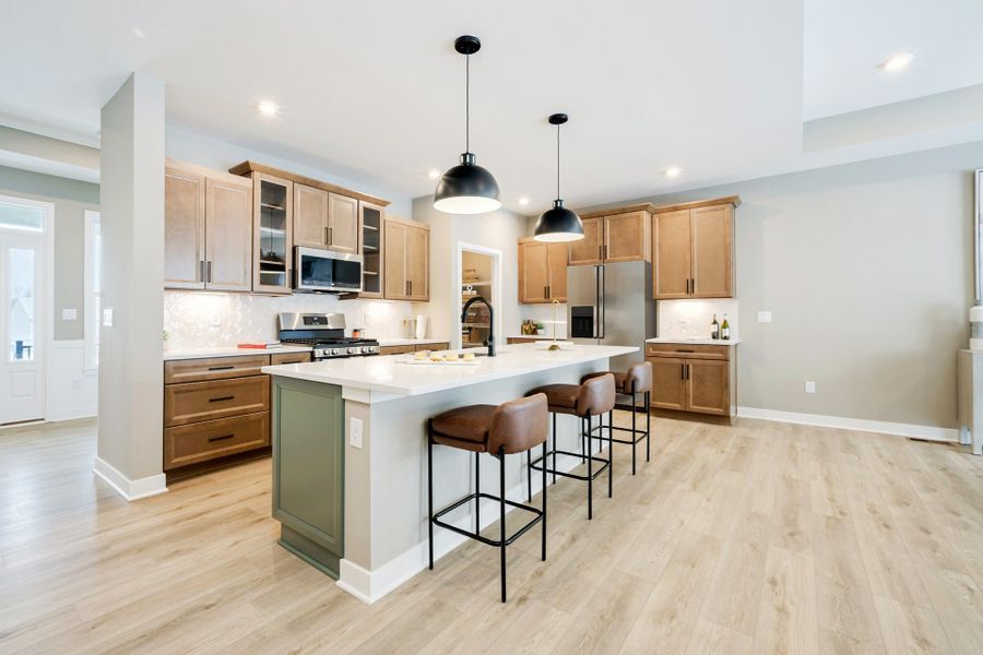 Representative furnished interior of a home built from the Morgan by Fischer Homes in Easton Park, Dallas (Image 15).
