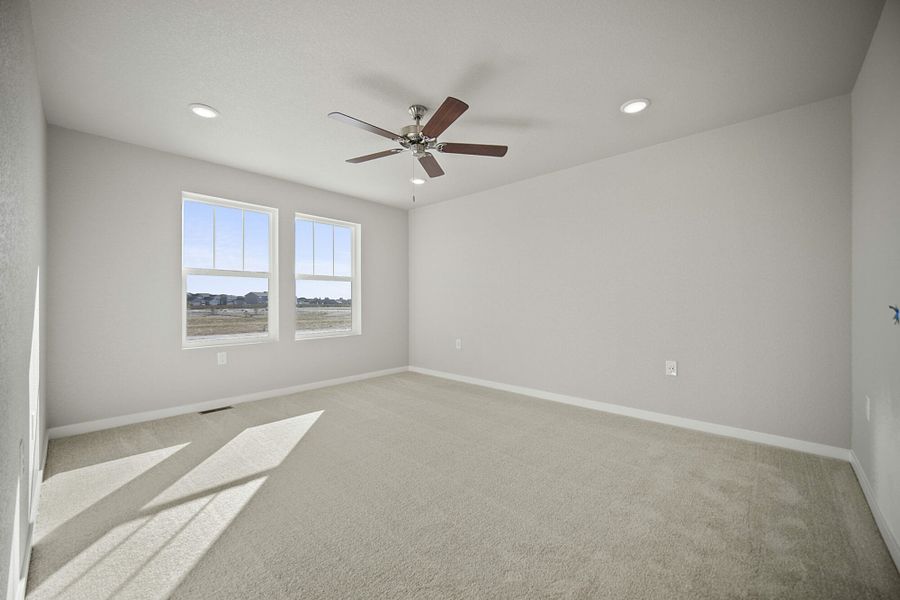 Representative unfurnished interior of a home built from the Palmer by View Homes in Aspen Meadows – Townhomes, Colorado Springs (Image 29).
