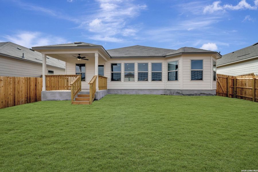 Exterior details and patio area of a home in Winding Brook, San Antonio (Image 28).