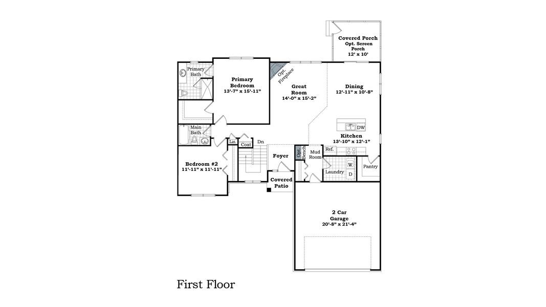 2D floor plan layout of this home in Mystic Ridge, Whitmore Lake, MI (Image 6).