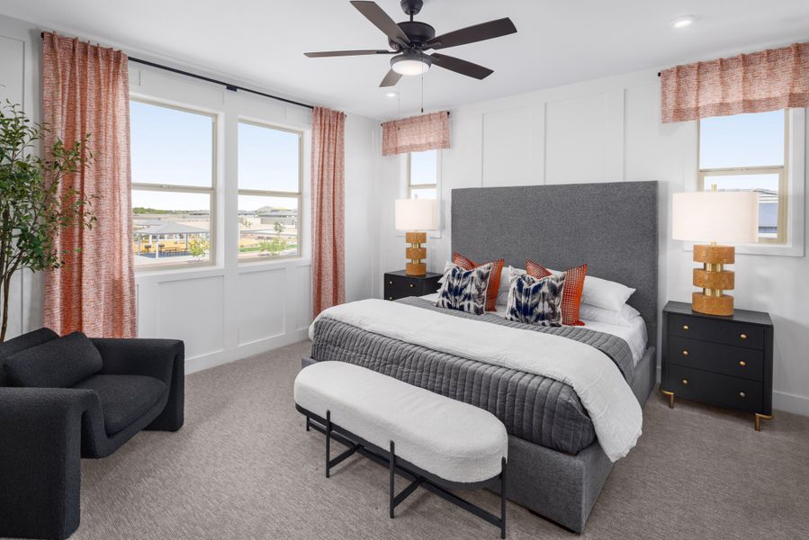 Representative furnished interior of a home built from the Saguaro by Beazer Homes in Montana Vista: Summit, Buckeye (Image 22). Representative furnished interior of a home built from the Saguaro by Beazer Homes in Montana Vista: Summit, Buckeye (Image 22).