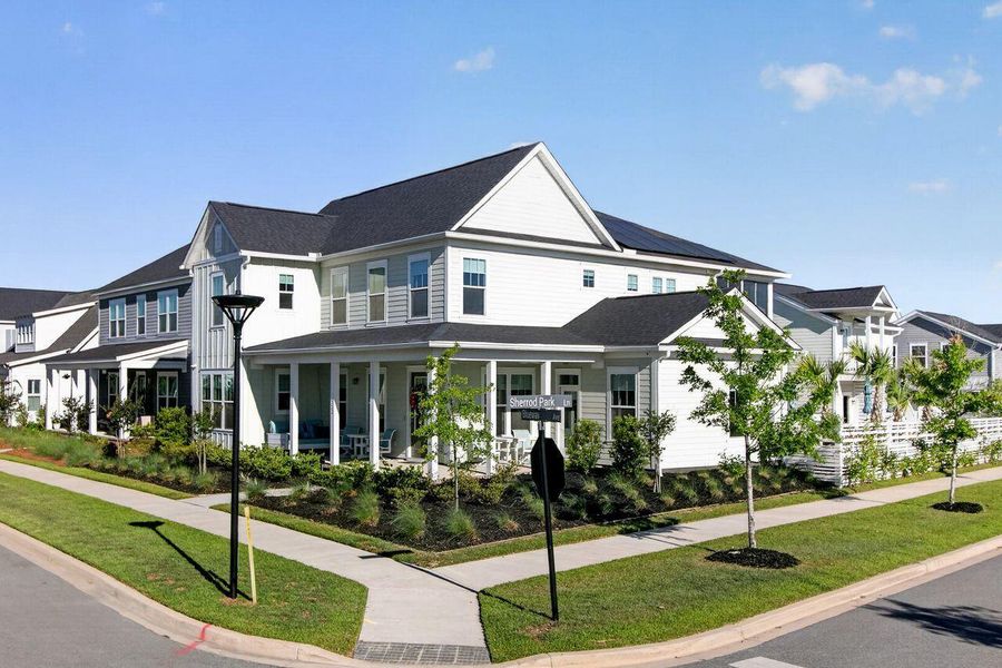 Front exterior of a new home in Nexton, Summerville, SC, highlighting curb appeal (Image 1). Front exterior of a new home in Nexton, Summerville, SC, highlighting curb appeal (Image 1).