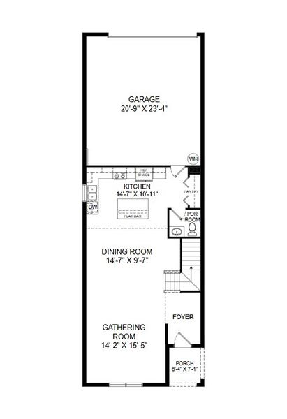 2D floor plan layout for the Brynn by Highland Homes of Florida in Estates at Hickory Cove - Bungalows, St. Cloud, FL (Image 4). 2D floor plan layout for the Brynn by Highland Homes of Florida in Estates at Hickory Cove - Bungalows, St. Cloud, FL (Image 4).