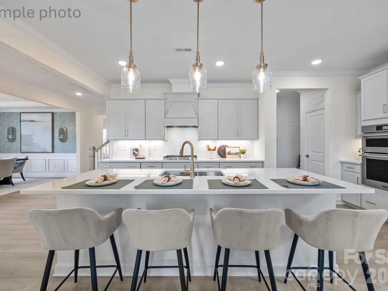 Furnished interior view inside a new home in Enclave at Belmont, Belmont (Image 5).