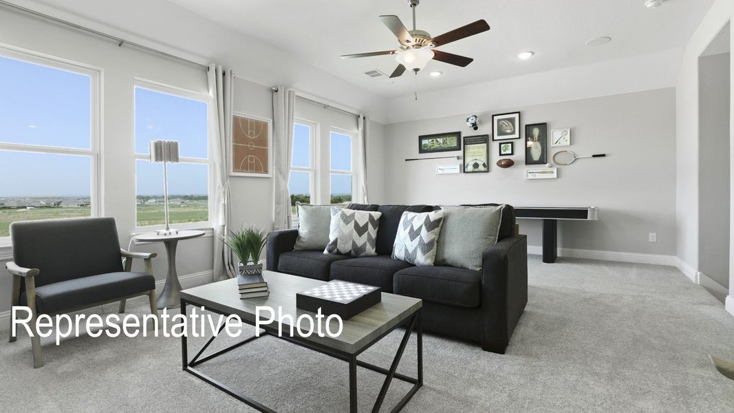Furnished interior view inside a new home in Ridge Crossing, Waxahachie (Image 14).