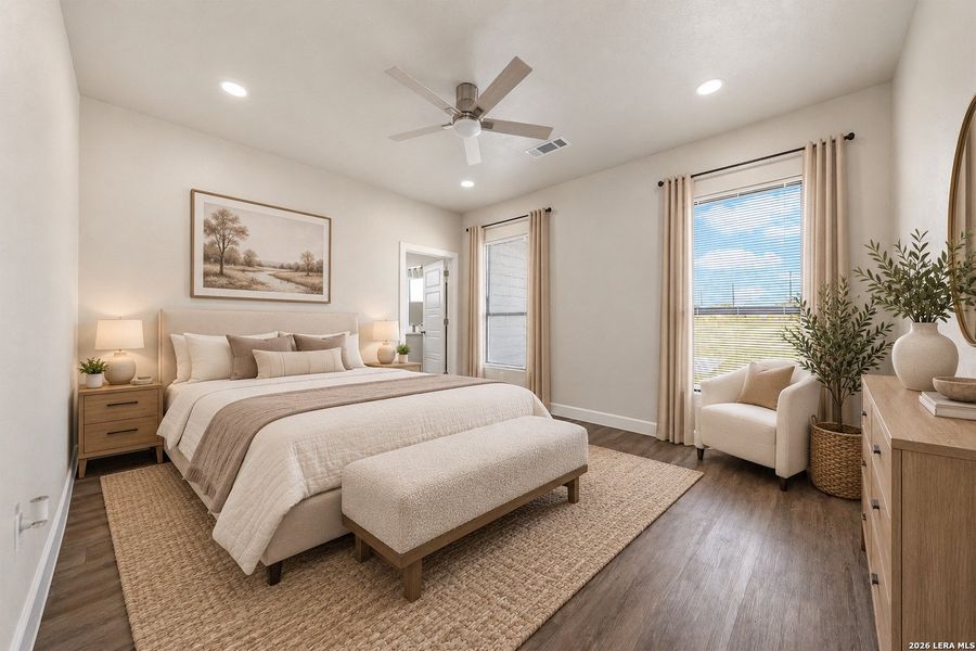 Furnished interior view inside a new home in , Atascosa (Image 8).