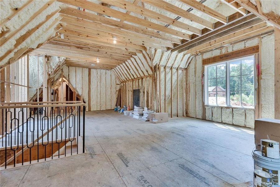 In-progress construction of a new home in , Alpharetta, GA (Image 93).