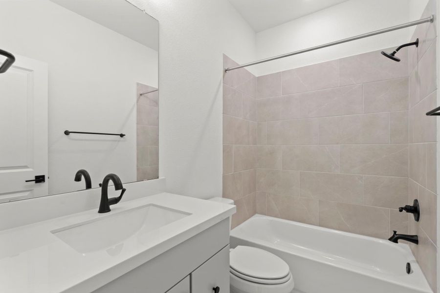 Furnished interior view inside a new home in Elyson 45' & 70', Katy (Image 7).