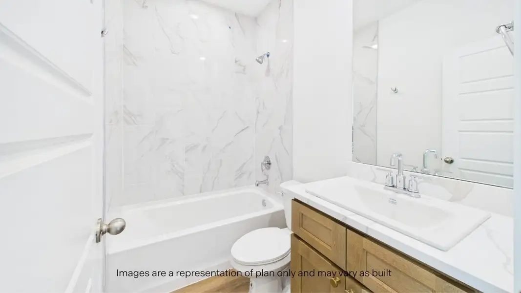 Furnished interior view inside a new home in Viridian, Lubbock (Image 4).