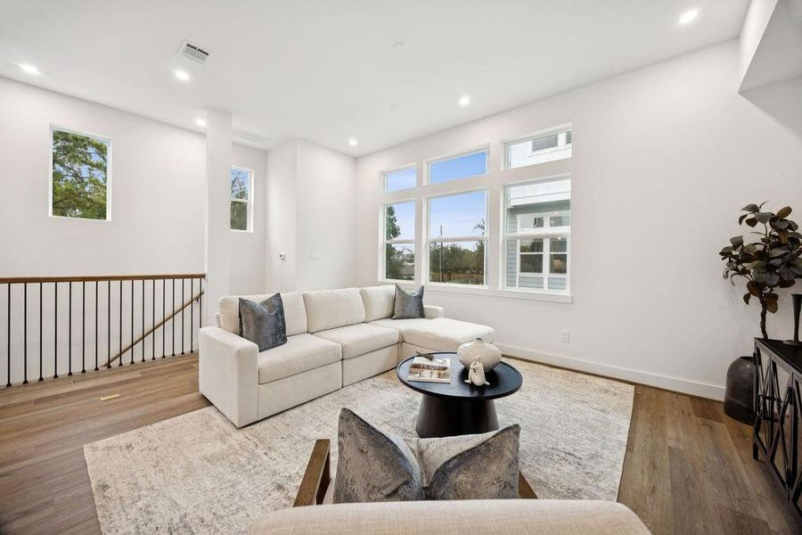 Furnished interior view inside a new home in , Houston (Image 12). Furnished interior view inside a new home in , Houston (Image 12).