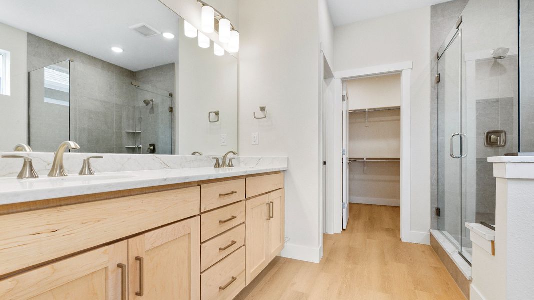 Furnished interior view inside a new home in Dillon Pointe - City, Broomfield (Image 17).