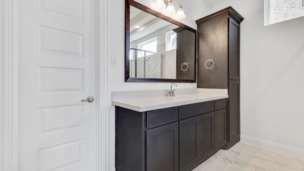 Representative furnished interior of a home built from the Stanford by DRB Homes in Brookewater, Rosenberg (Image 13).