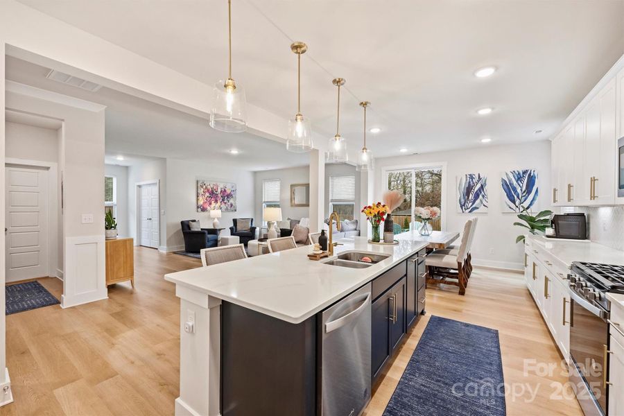 Furnished interior view inside a new home in , Charlotte (Image 11).