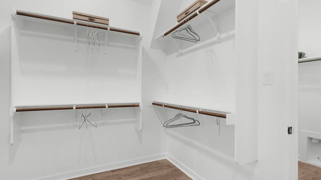 Representative unfurnished interior of a home built from the Brooks by Chesmar Homes in University Heights, Round Rock (Image 21).