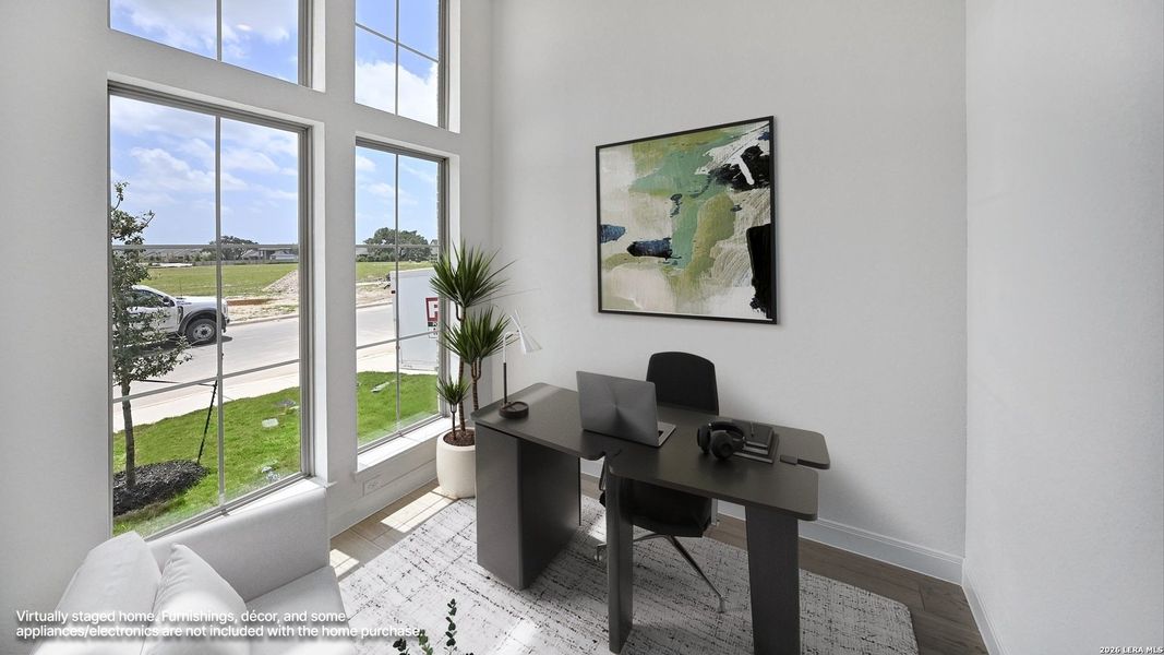 Furnished interior view inside a new home in Kallison Ranch, San Antonio (Image 13). Furnished interior view inside a new home in Kallison Ranch, San Antonio (Image 13).
