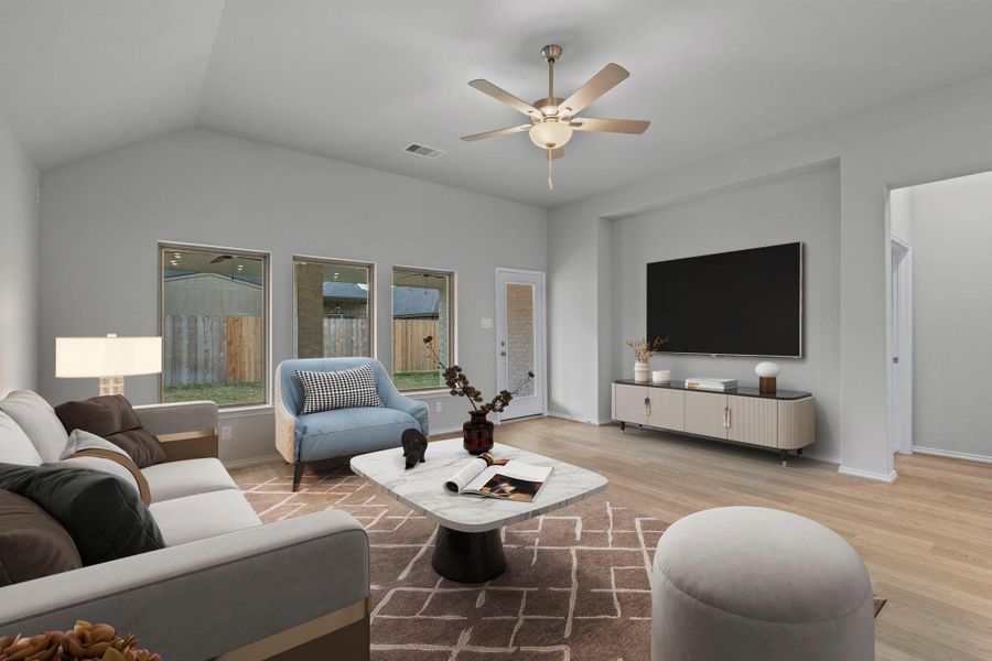 Furnished interior view inside a new home in , Spring (Image 8).